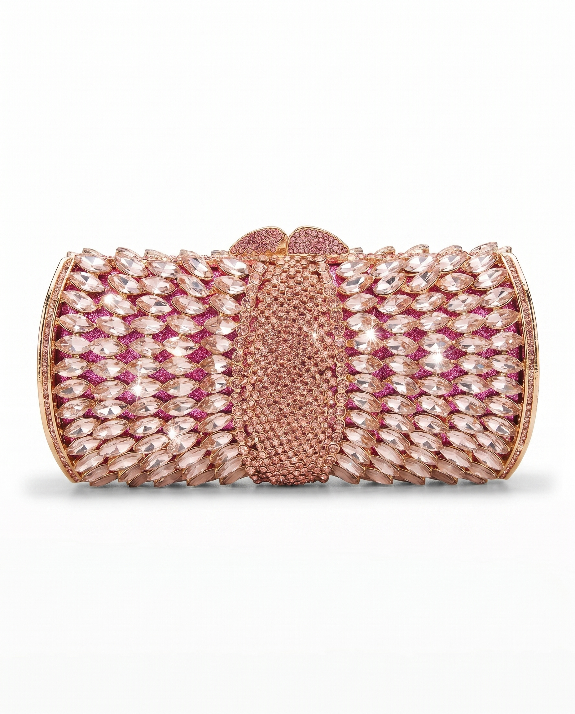Rose Gold Crystal Bag