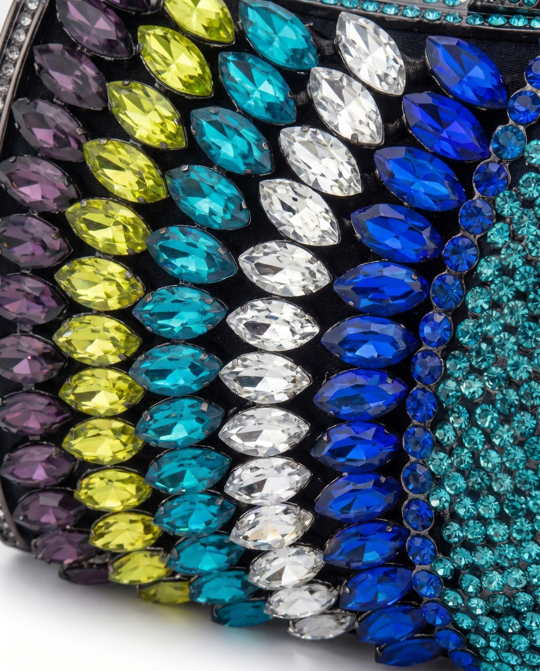Blue Mosaic Crystal Bag