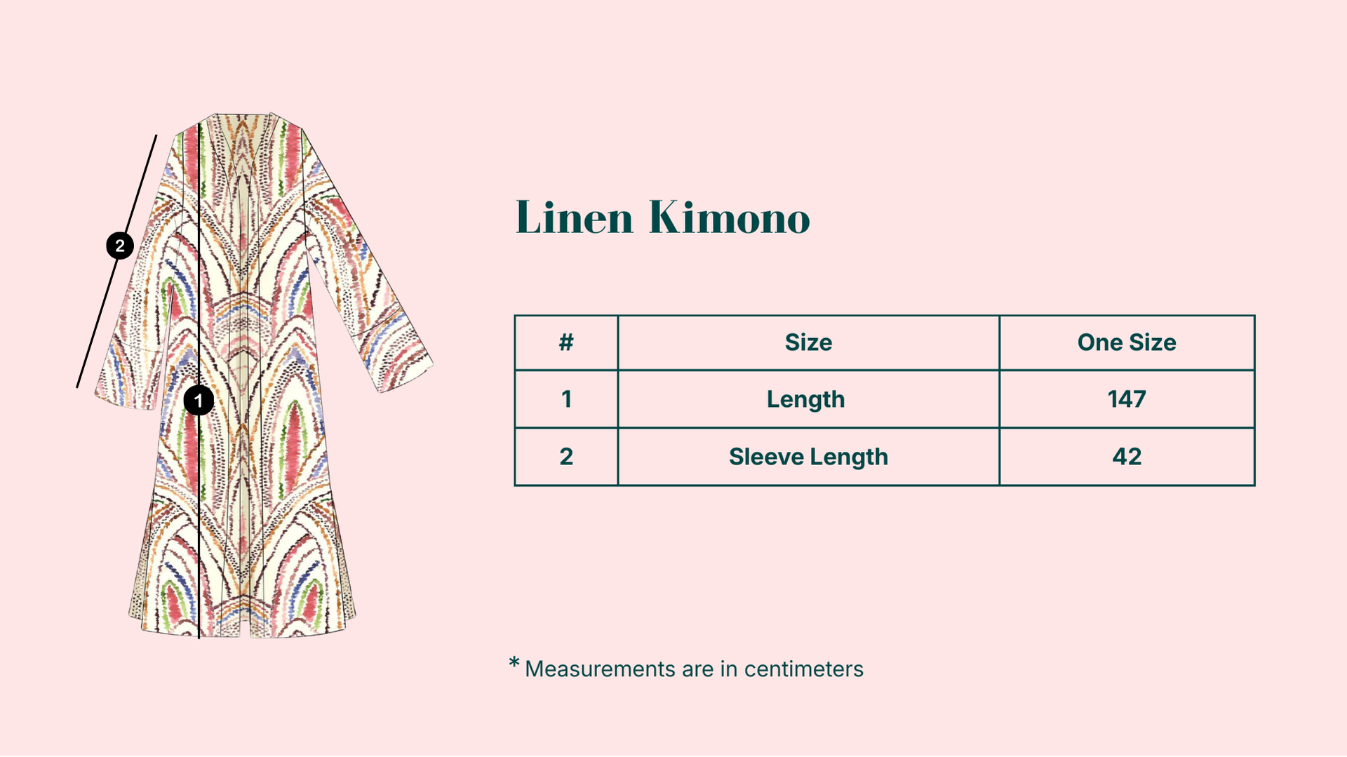 Linen Colorful Kimono