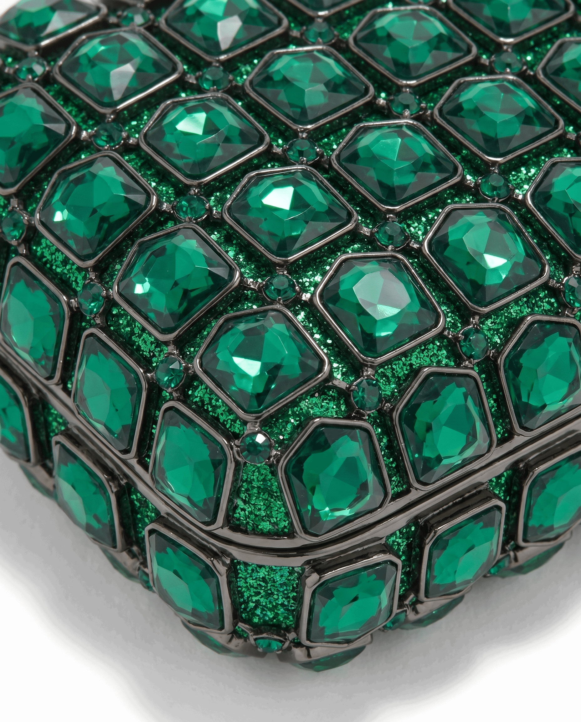 Emerald Grid Crystal Bag - A&Suz