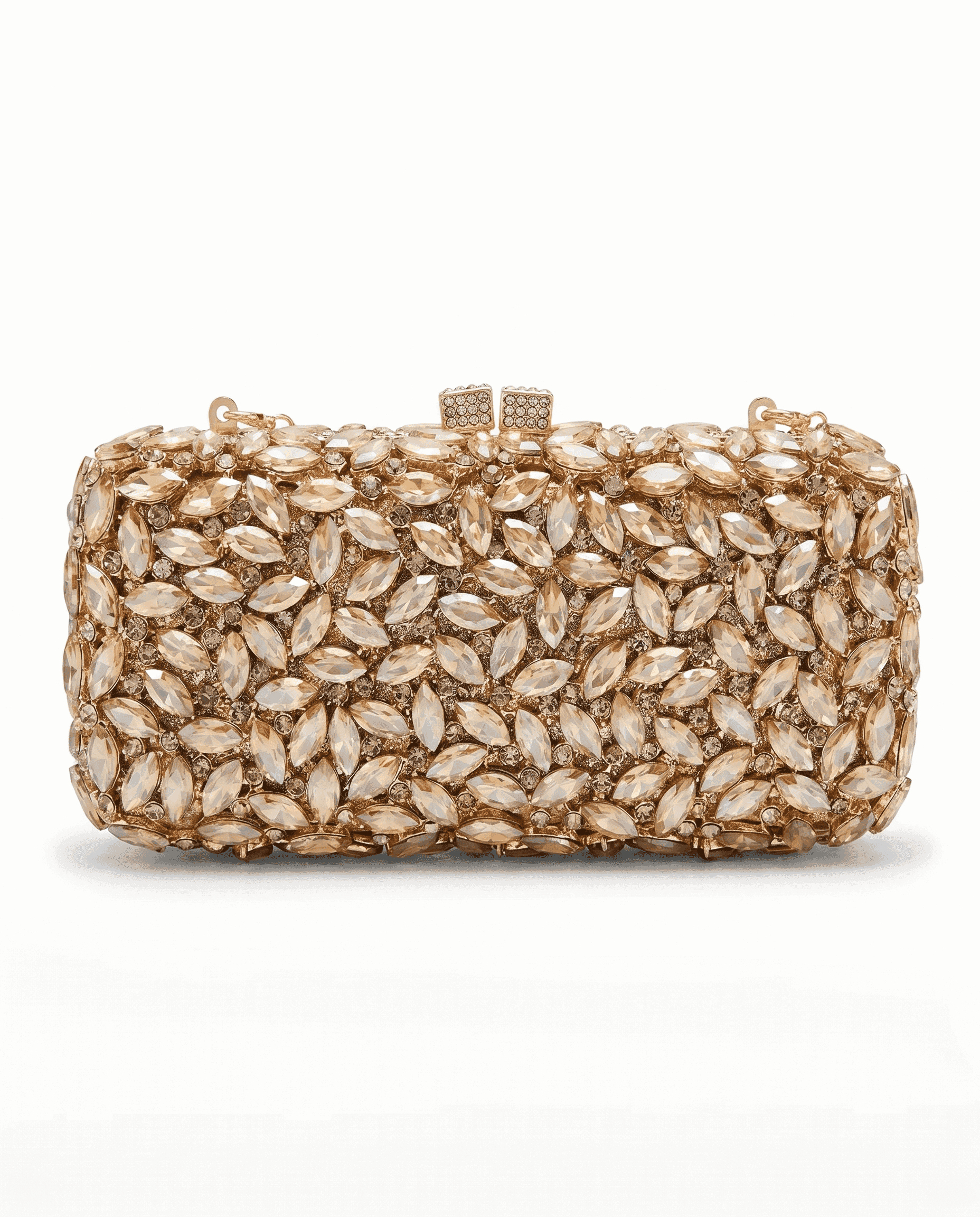 Golden Teardrop Sparkle Beaded Bag - A&Suz