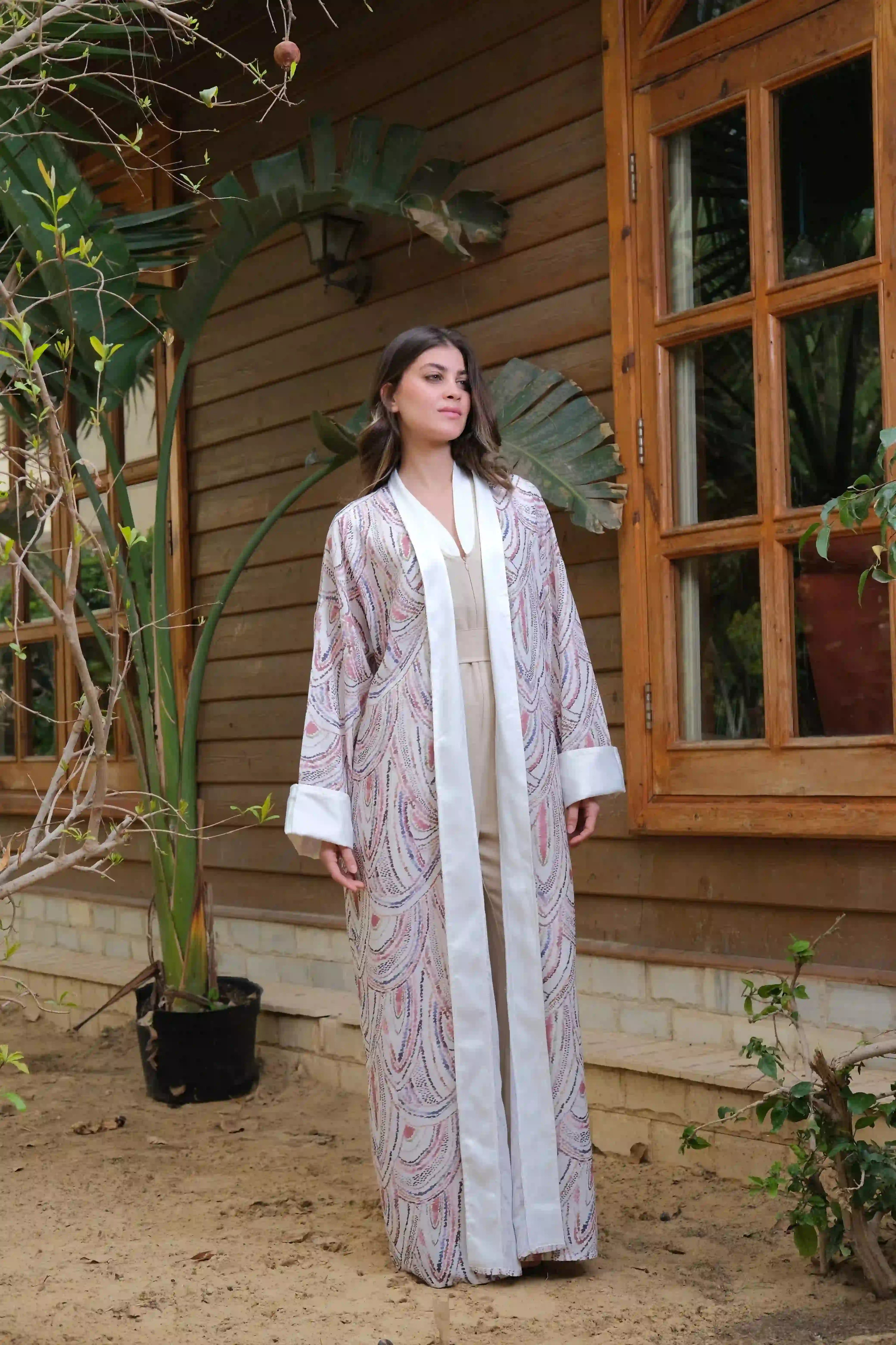 Linen Colorful Kimono - A&Suz