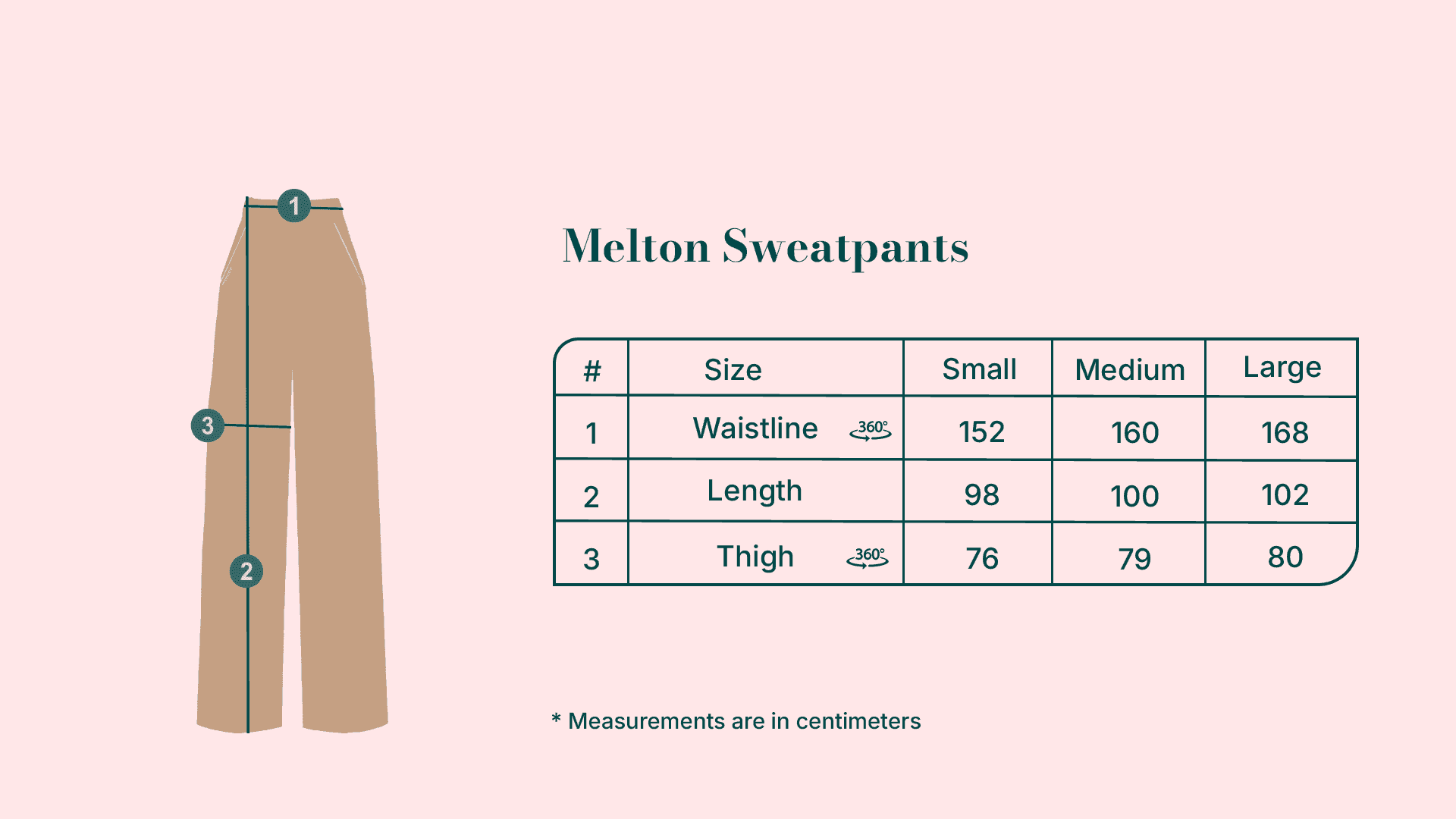 Melton Sweatpants in Beige - A&Suz