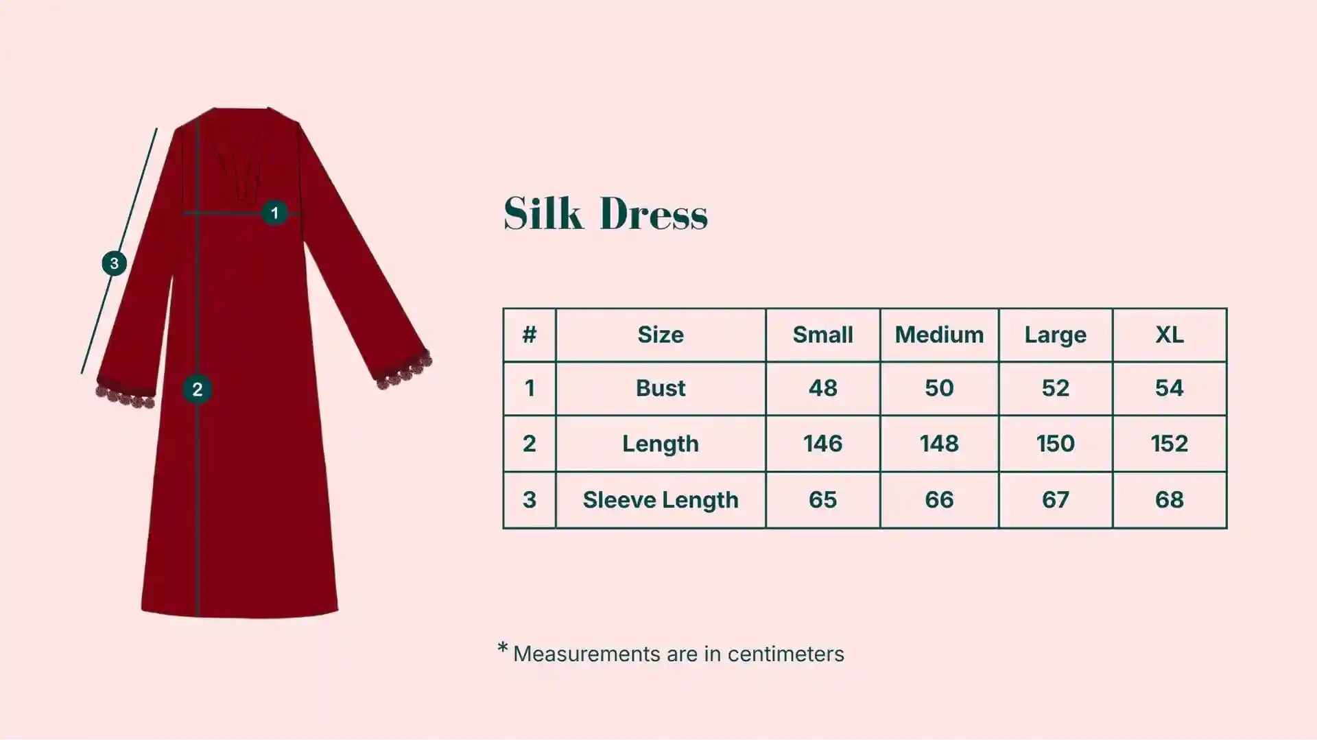 Silk Dress in Burgundy - A&Suz