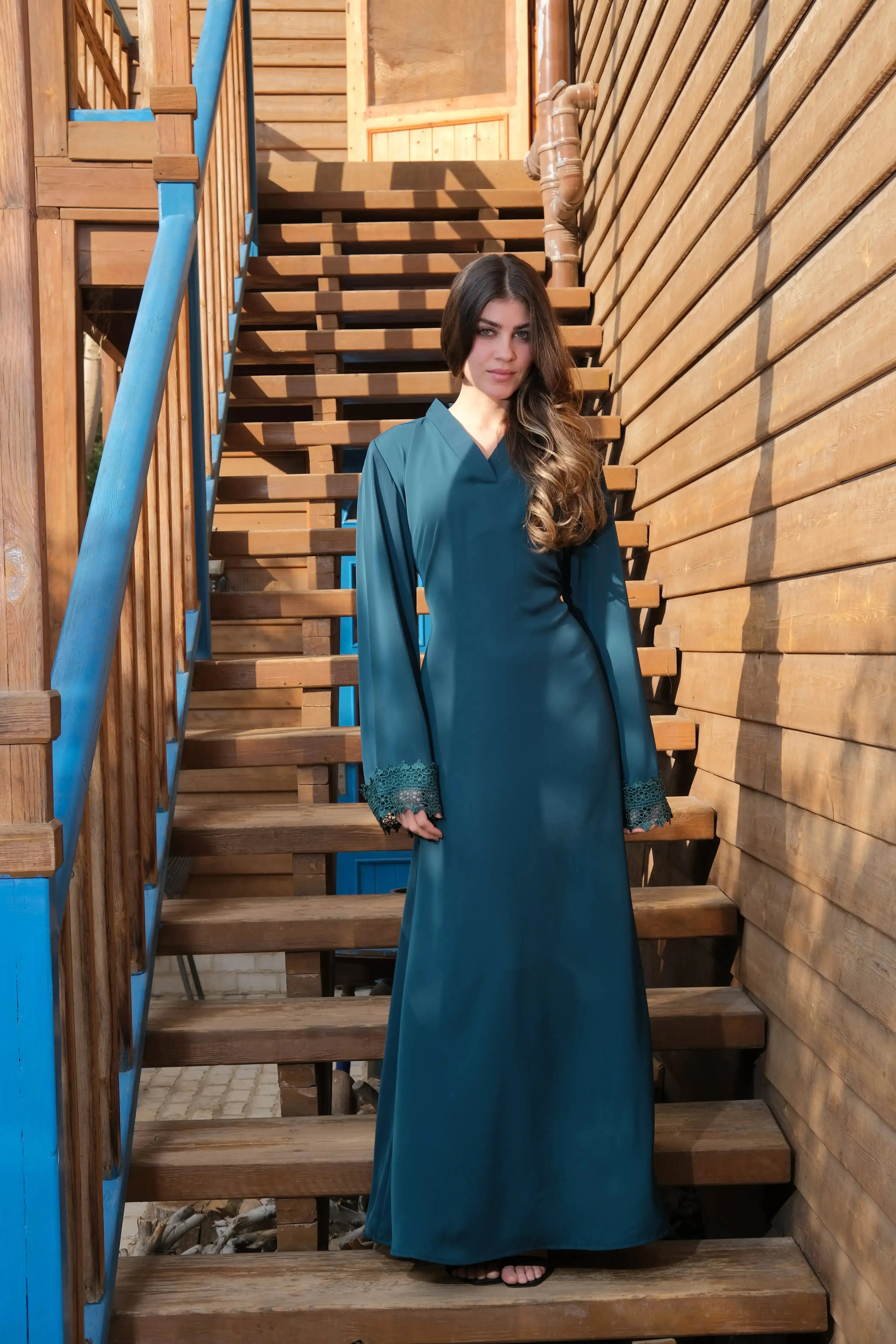 Silk Dress in Green - A&Suz