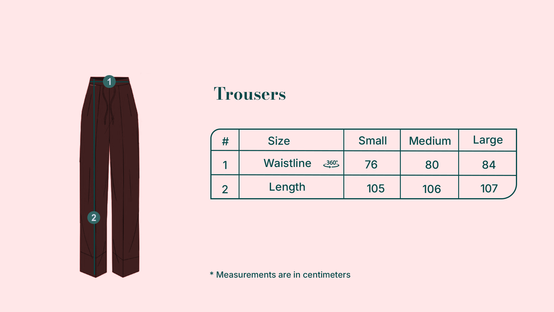 Trousers in Beige